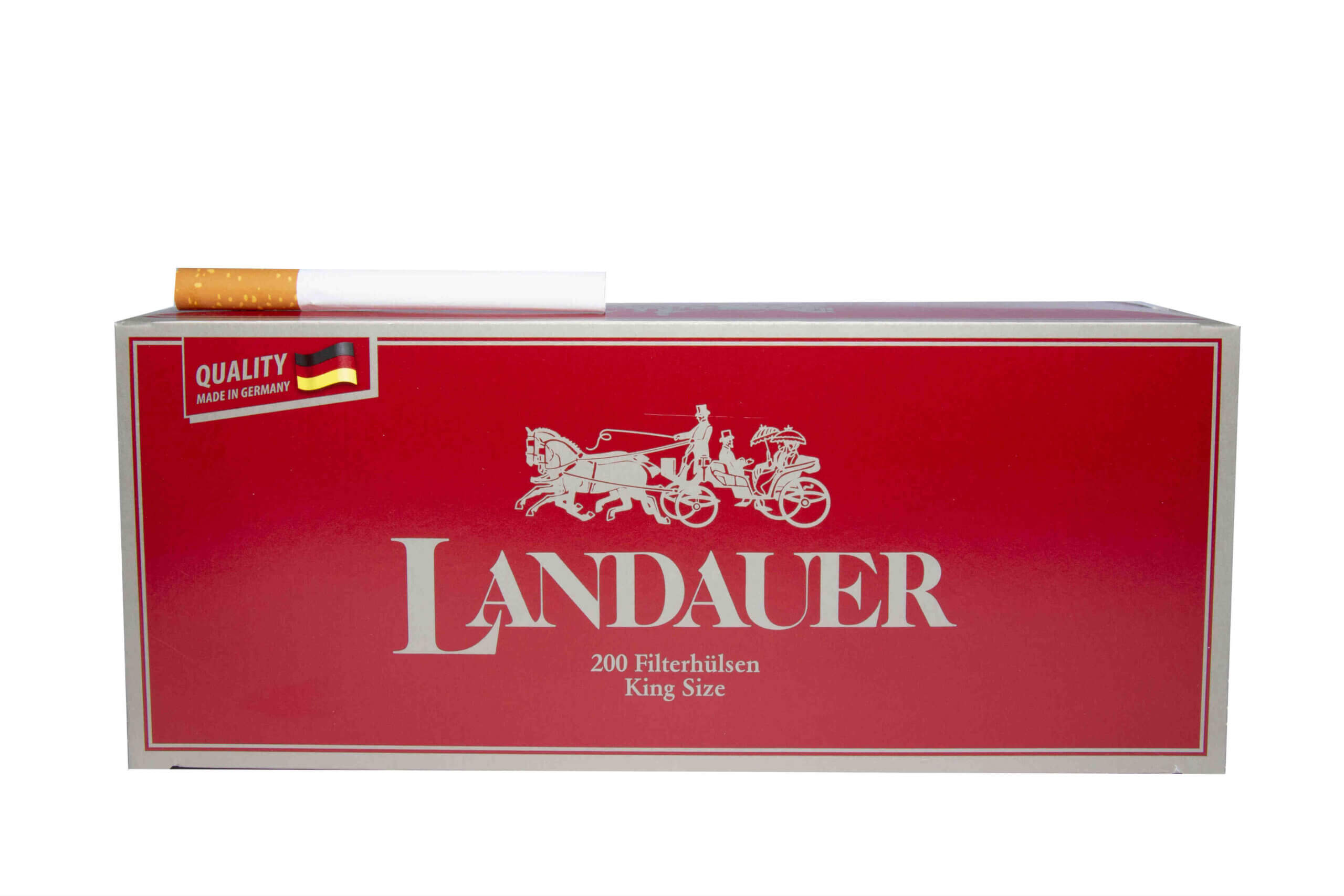 200 فلتر للسجائر LANDAUER FILTERHULSEN KING SIZE