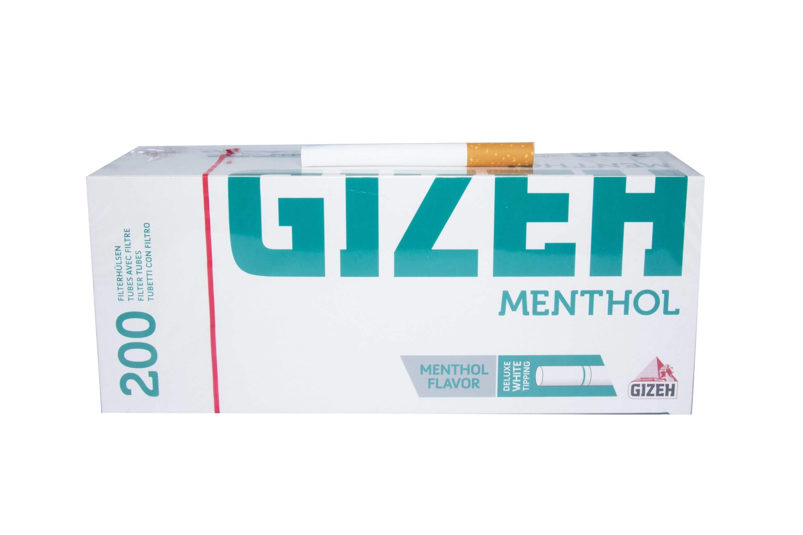200 فلتر للسجائر GIZEH MENTHOL SILVER TIP